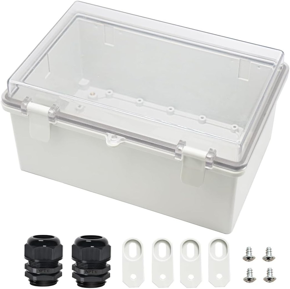 Junction Box ABS Plastic Dustproof Waterproof IP65 Electrical Boxes Hinged Shell