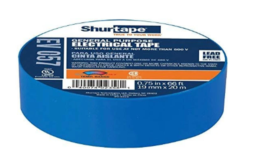 Electrical Tape Blue 3/4" x 66'