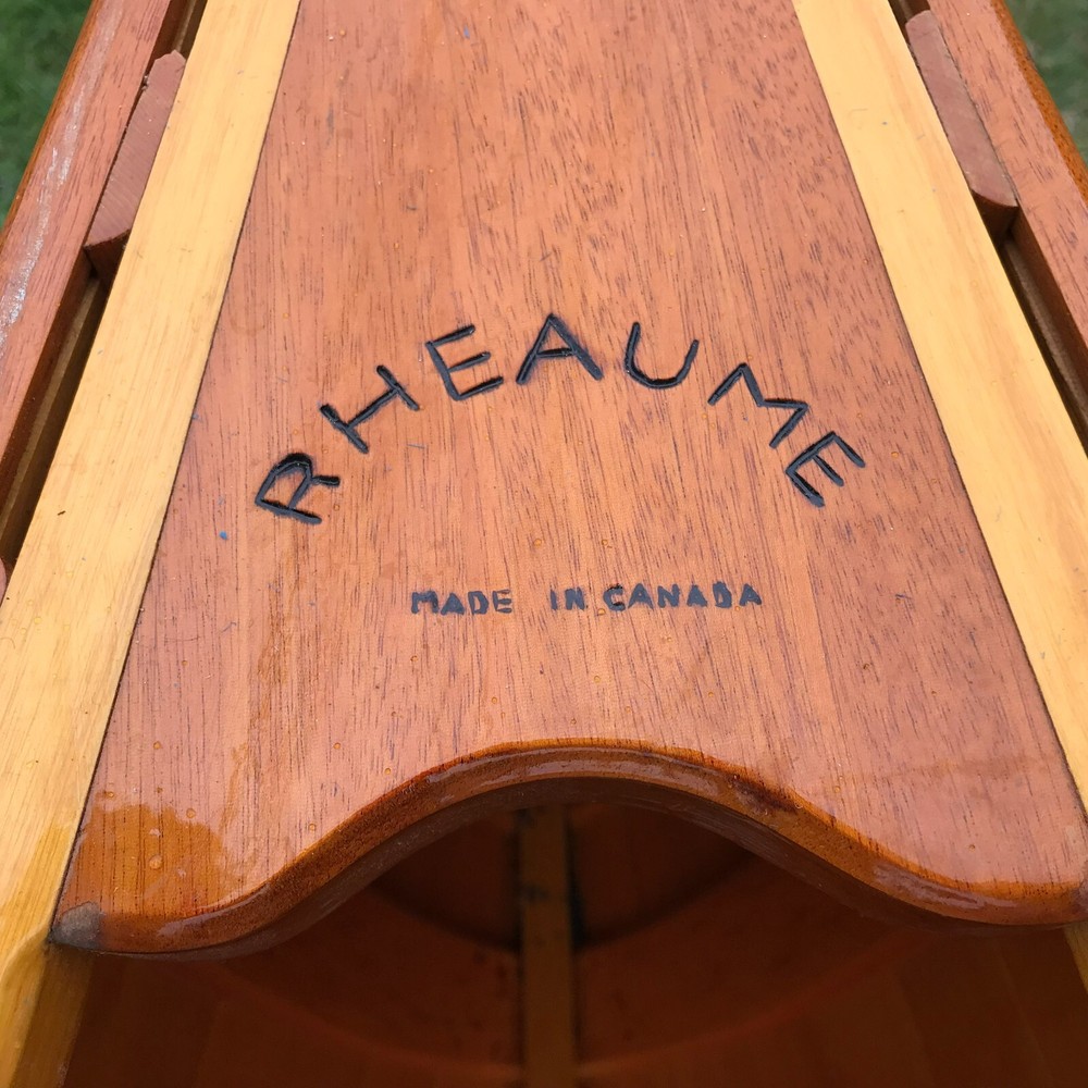 Vintage Rheaume Cedar Canoe