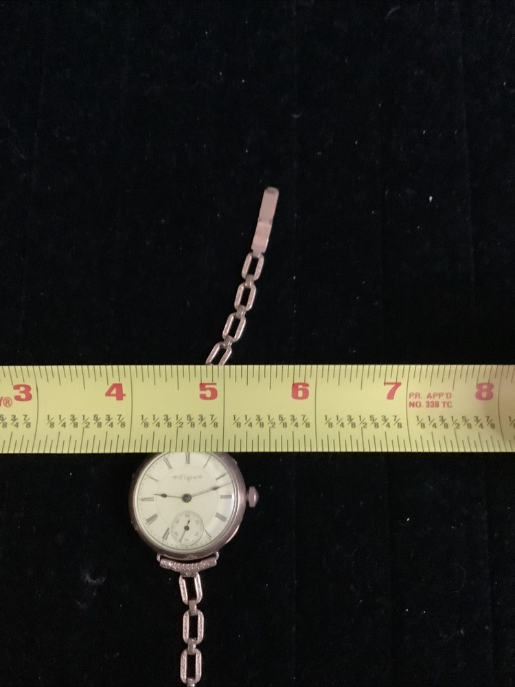 Elgin Gold-Filled Pocket Watch Conversion Wristwatch with Chain