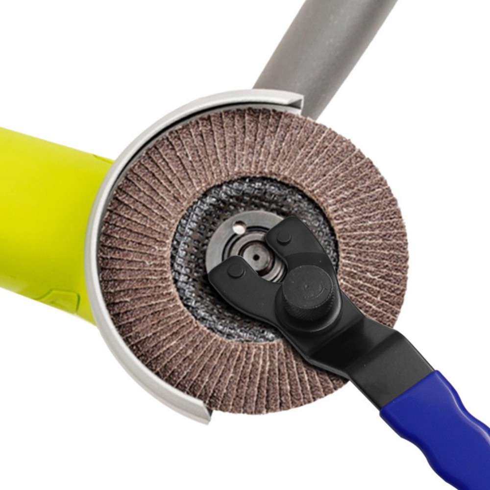 All-Purpose Pin Spanner Tool Adjustable for Grinder Nut Removal Rubber Handle