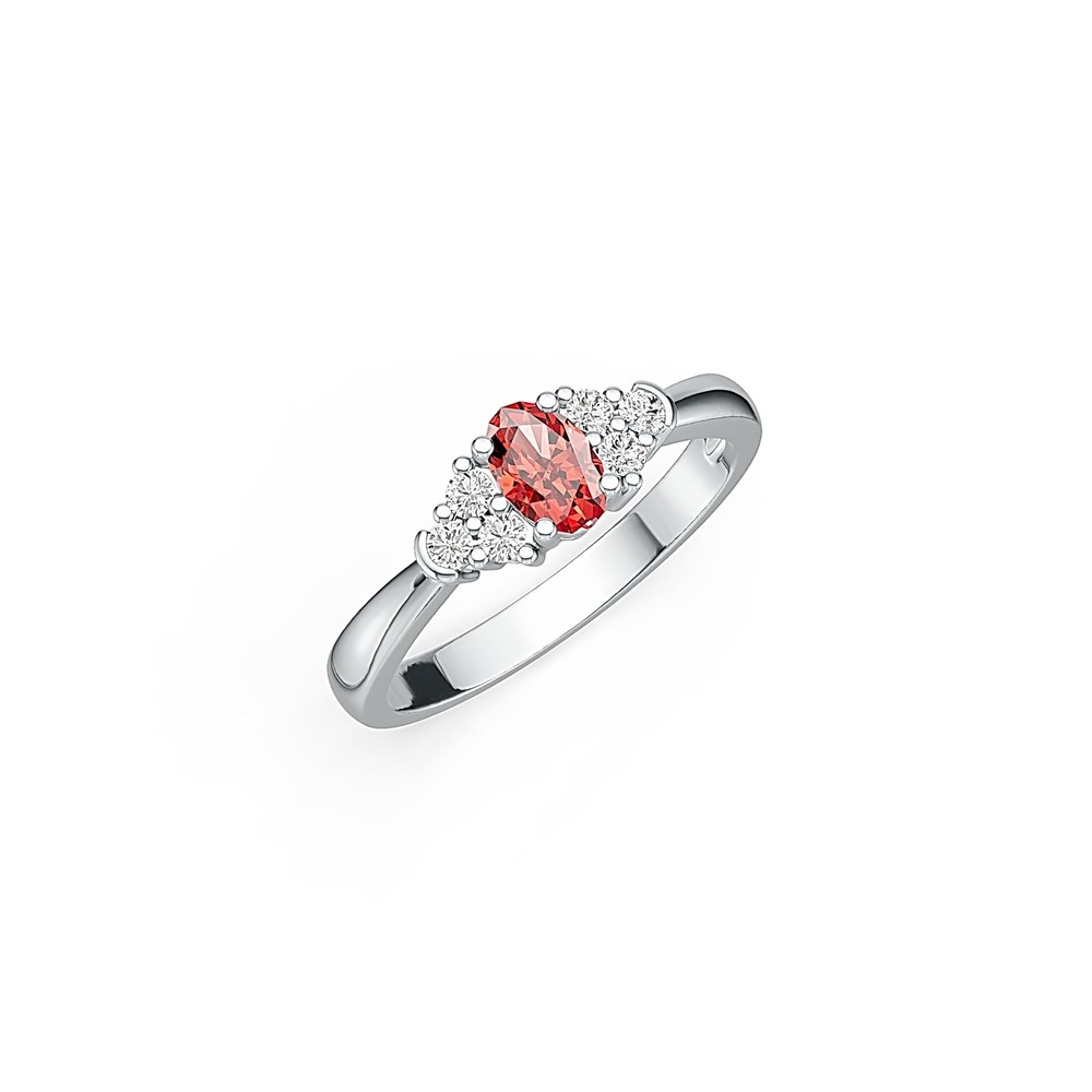 Sterling Silver Semi Mount Ring Setting Oval OV 6X4mm