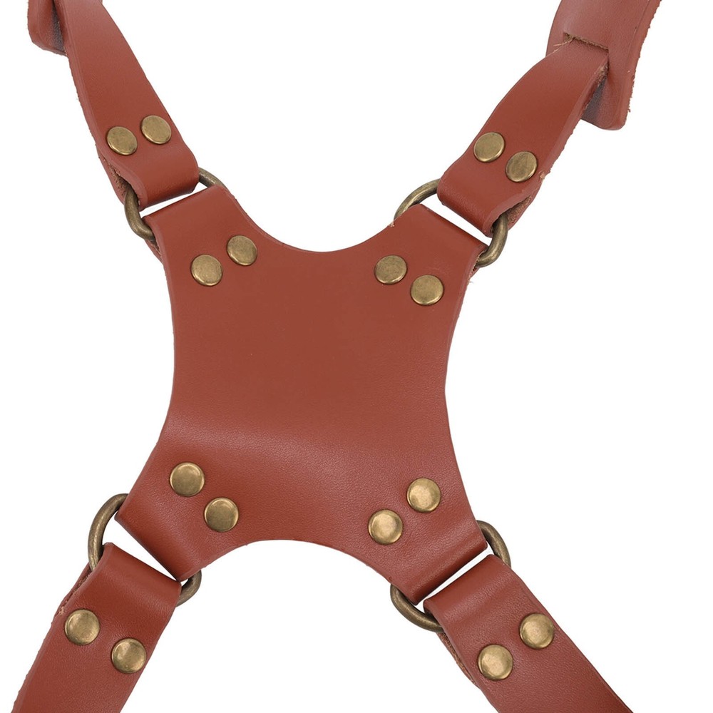Dual Shoulder Leather Harness Comfortable Camera Strap Accessories for 2 Cameras