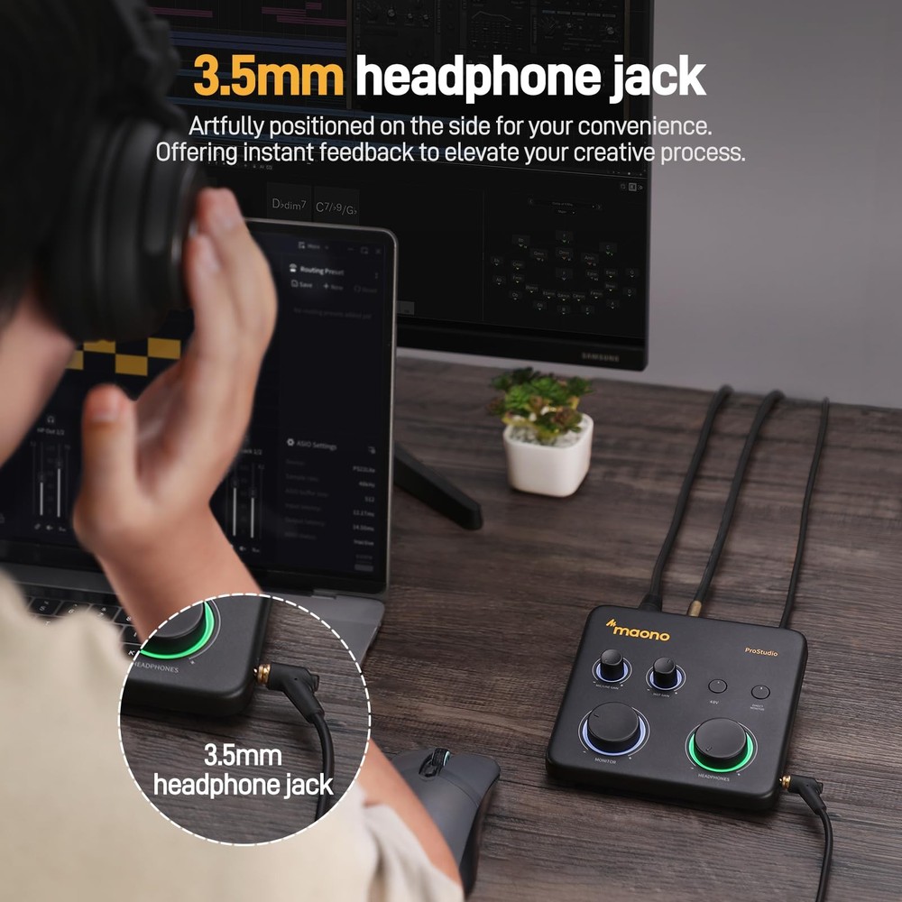 USB Audio Interface for PC: Interface with XLR Input 24-bit/192kHz Routing