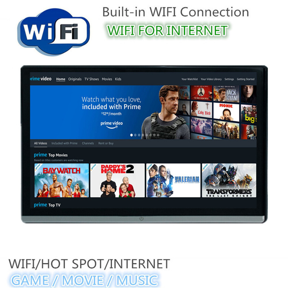 Android 11 Headrest Monitor WIFI Car TV Player Bluetooth Rear Seat Entertainment