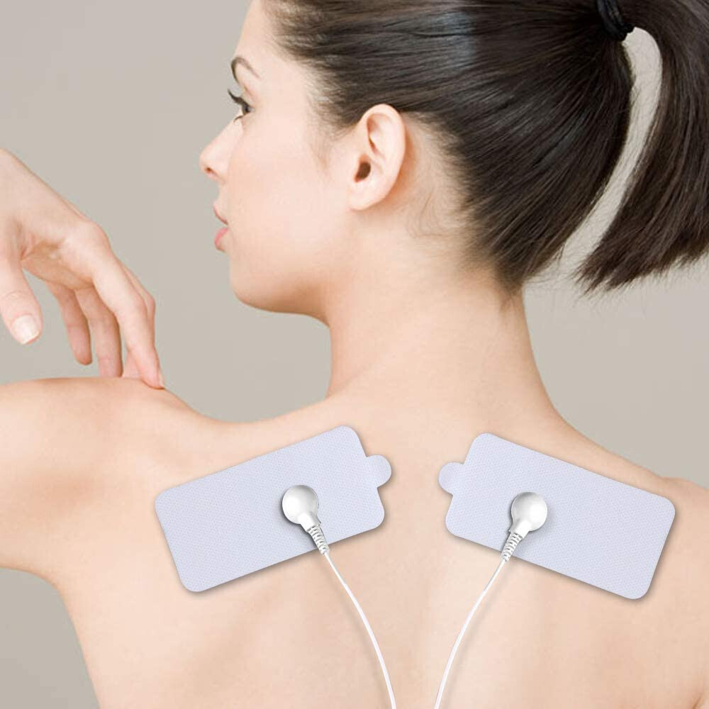 40PCS Snap On Replacement Pads For Pulse Massager & Electrode Tens Unit US