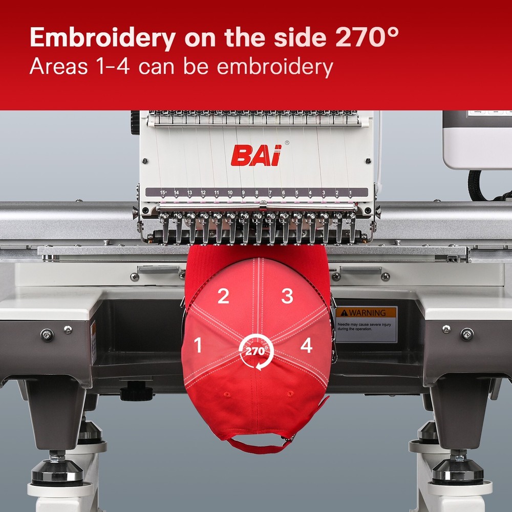 BAi THE MIRROR Computerized Embroidery Machine Commercial multi needles