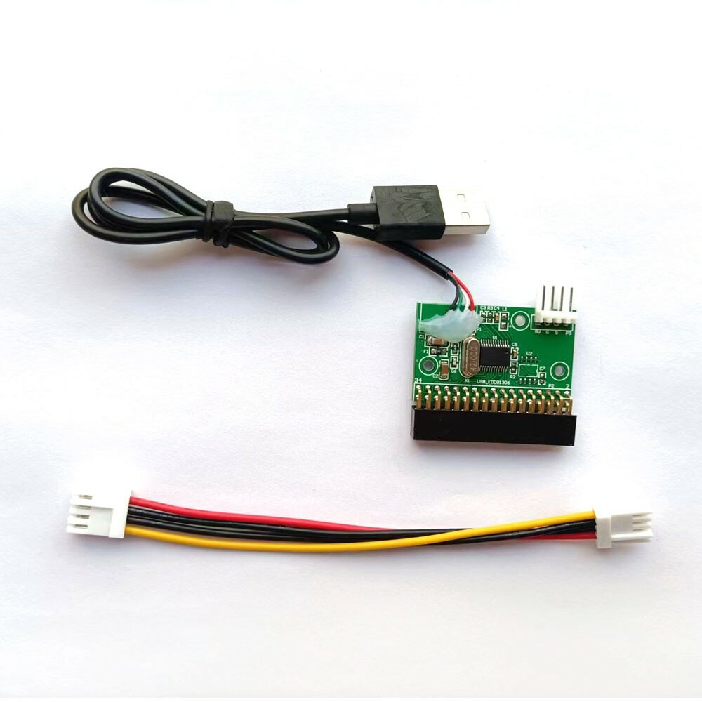 USB Cable to 3.5" 34pin FDD Floppy Disk Driver Adapter PCB Converter Board