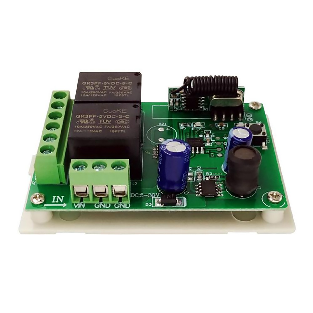 433MHz Universal Wireless Remote Control DC RF Relay Transmitter -107dbm