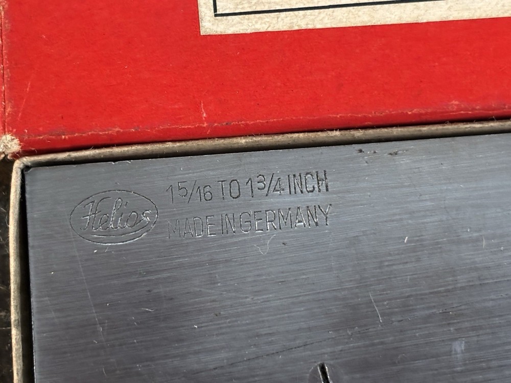 Helios Adjustable Parallel No. 999/E 1 5/16-1 3/4" Made in Germany