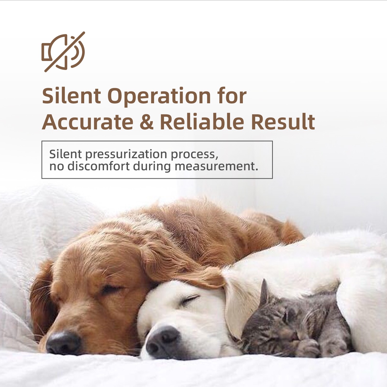 Pet Blood Pressure Monitor 5Cuffs for Dog&Cat Rechargeable for Family Clinic Use