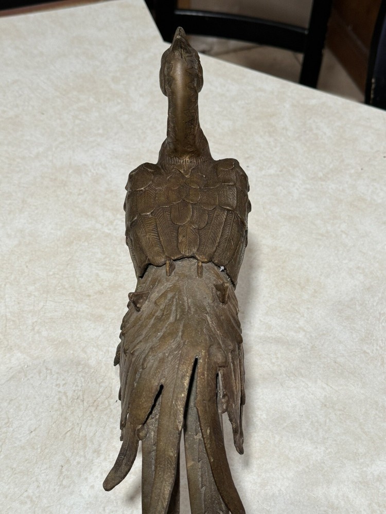 Vintage Chinese Solid Bronze Rooster