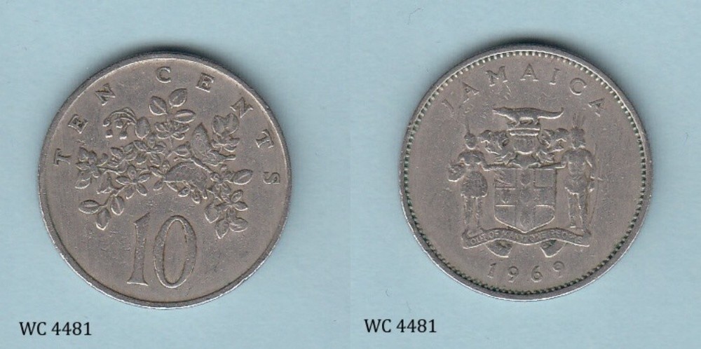 Jamaica 10 Cents 1969 Coin B