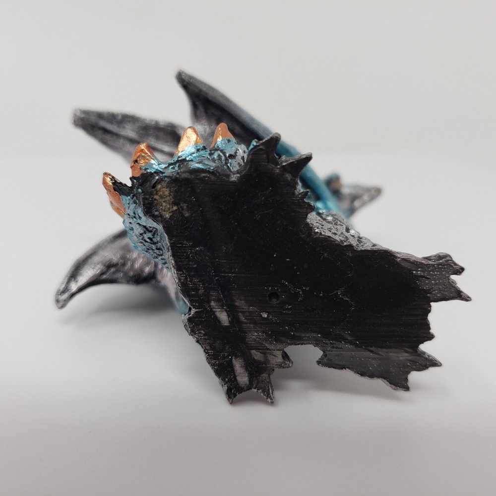 Dragon Mythical Magical Dragon Blue Sparkle Decor