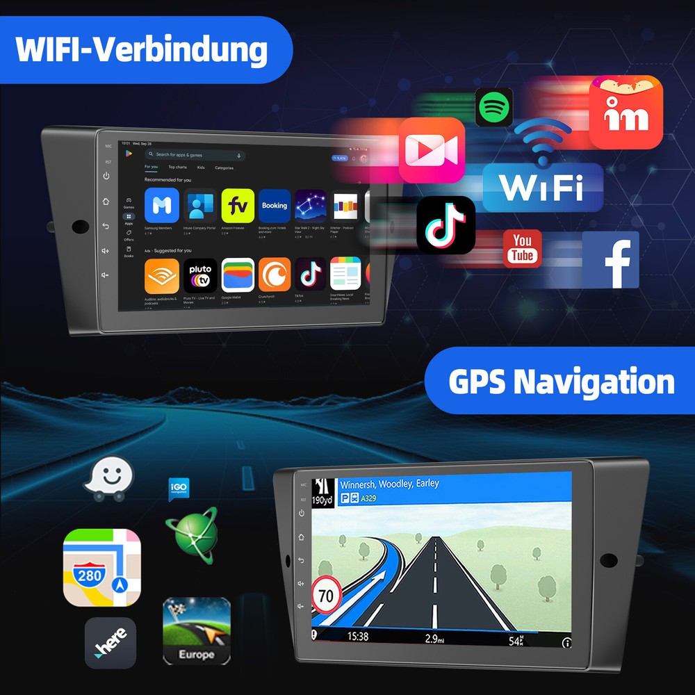 8-core Android Stereo Carplay 4+64GB For BMW 3 series E90/E91/E92/E93 2005-2011