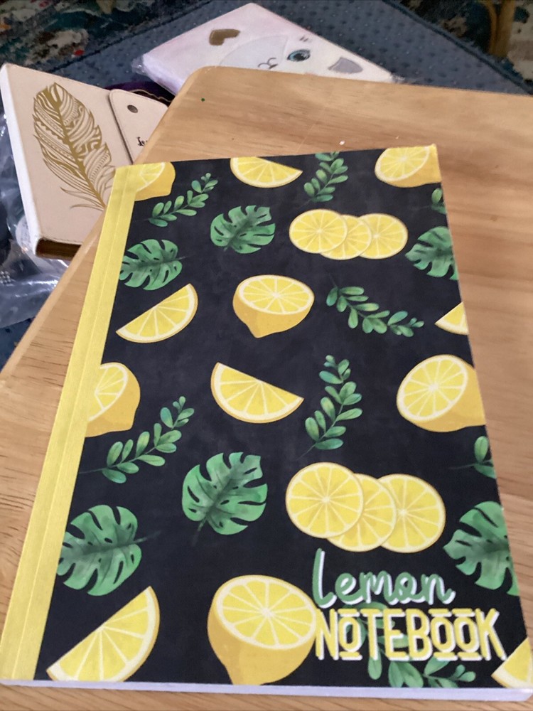 Lemon Notebook/ Journal Soft Cover, Lined Pages