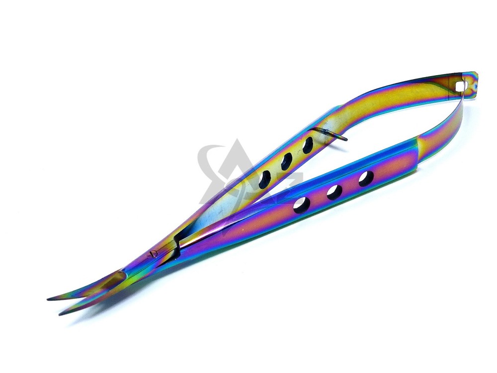 CASTROVIEJO Stitch MicroSurgical Scissors Sharp/Sharp 4.5"Curved Premium Quality