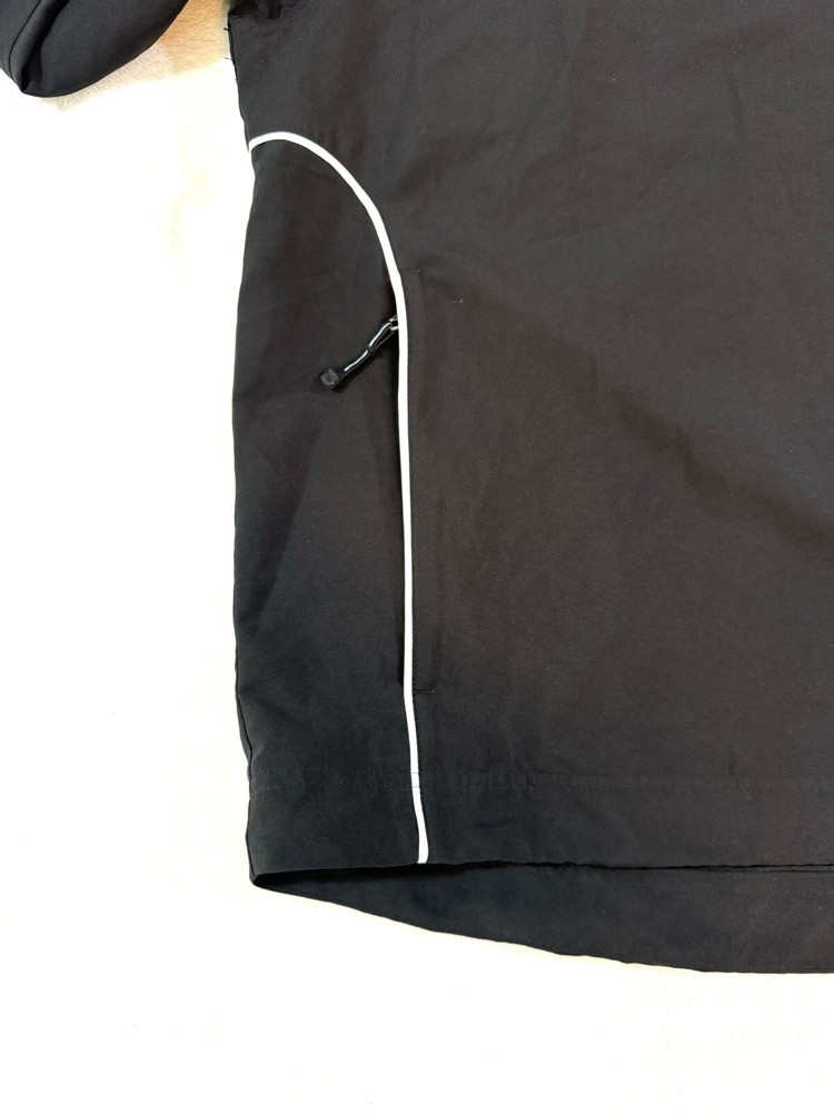 Cutter and Buck Windbreaker XL Golf Pullover Black Front Pockets Long Sleeve EUC