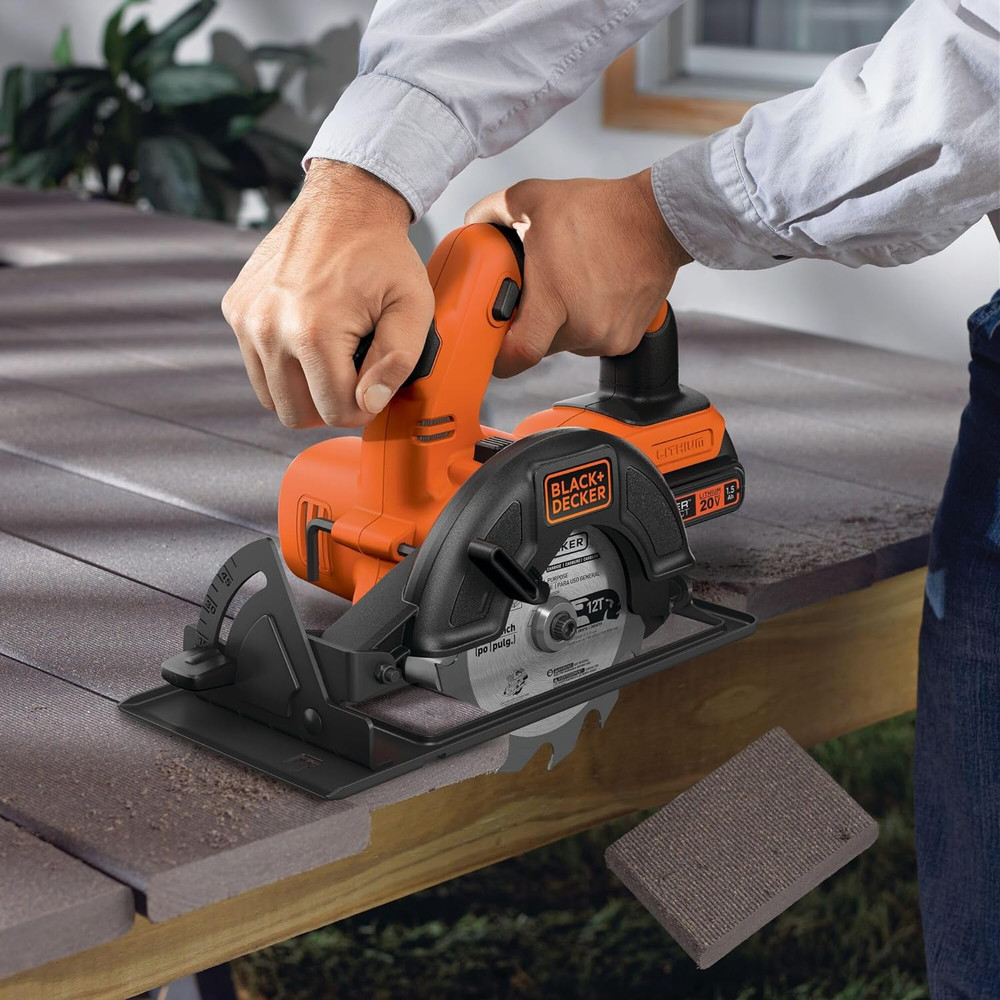 BLACK+DECKER 20V 5-1/2" Cordless Circular Saw, Bare Tool Only (BDCCS20B)