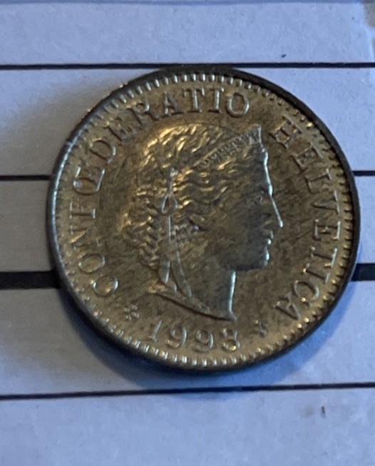 1998 Swiss 5 Rappen