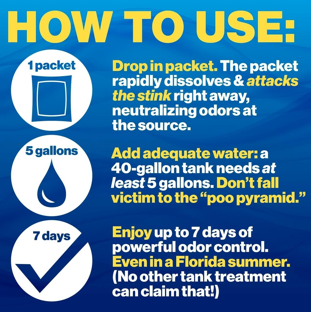 Porta-Pak Black Holding Tank Deodorizer & Portion Control System Drop-Ins - R...