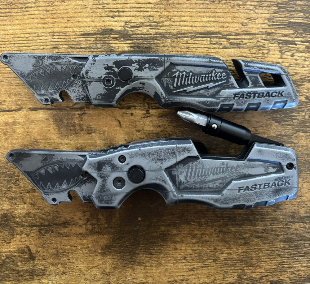 Custom Milwaukee Fastback P40 Shark Sheet Metal Rivet Pattern 48-22-1502