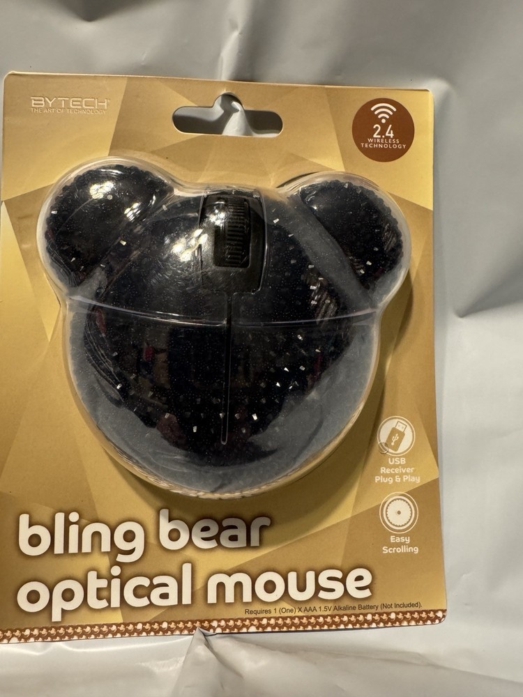 Bytech Bling bear OpticaMouse USB Mouse, new in factory packaging
