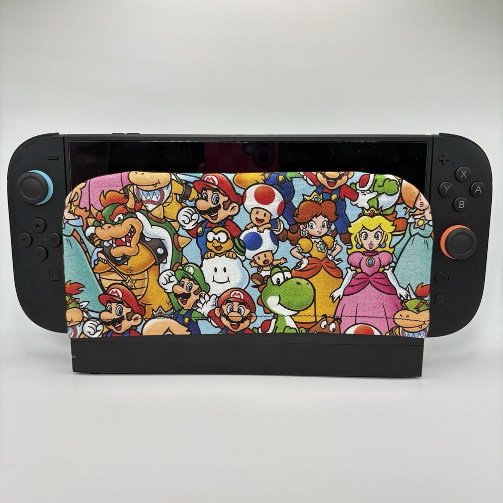 Nintendo Switch 2 Dock Cover Screen Protector Sleeve Mario DK Bowser Yoshi Toad