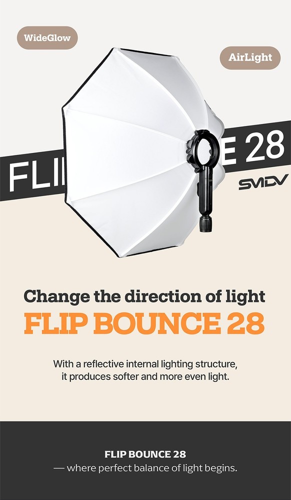 SMDV FLIP BOUNCE 28/Studio Photography Light Diffuser Ceiling Reflector Soft-box