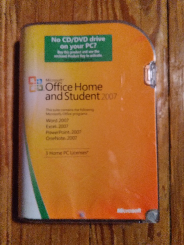 Microsoft Office Home and Student 2007 CD/DVD-ROM Windows XP