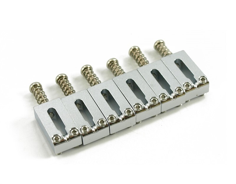 NEW - Gotoh Solid Steel Tremolo Saddle Set - CHROME