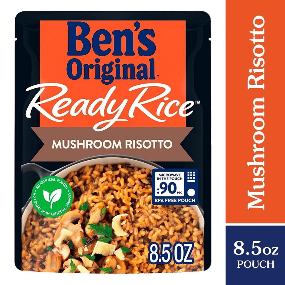 Mushroom Risotto Flavored Rice, Easy Dinner Side, 8.5 oz Pouch