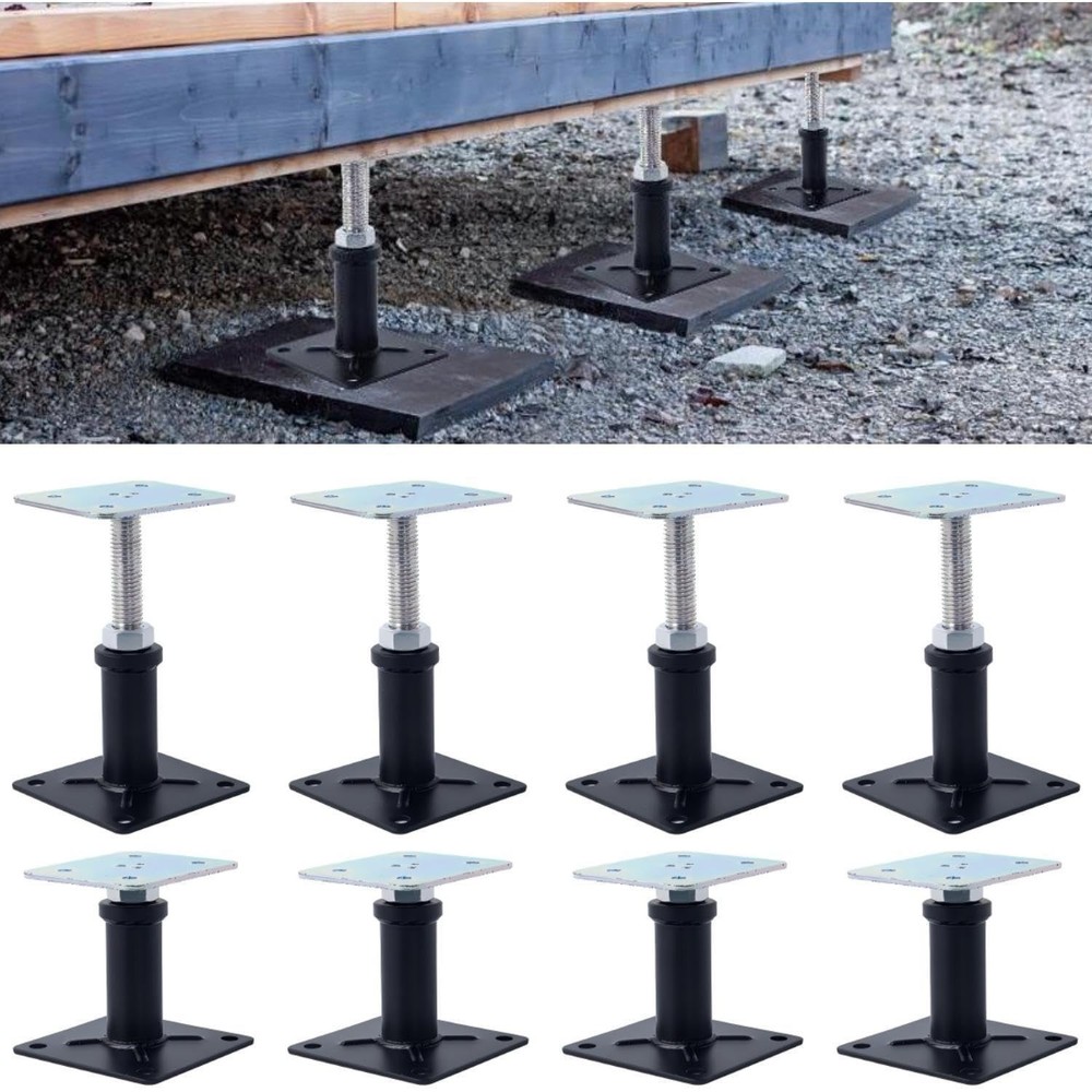4 Pack Adjustable Floor Jack,Mini Screw Jack,Telescoping Jack for Temporary S...