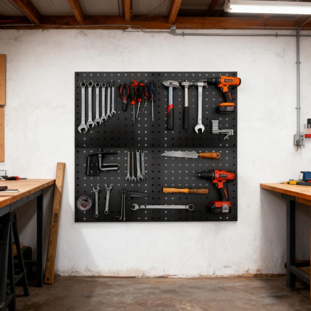 50-Piece Pedboard Hook Set, Durable Metal Hooks for Tool Hangging, Workshop, ...