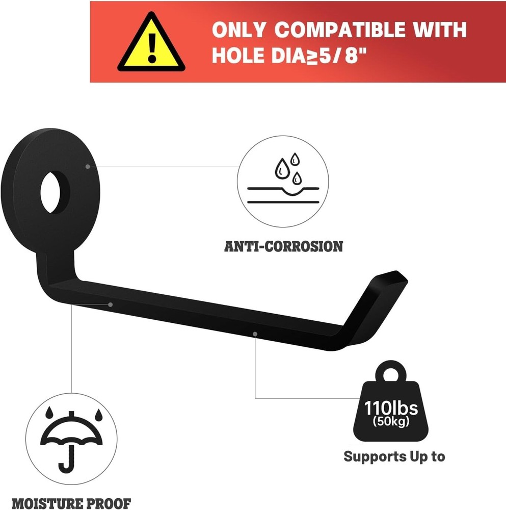 Squat Rack Barbell Holder 4pcs Hook Attachments Power Rack Storage Accessories
