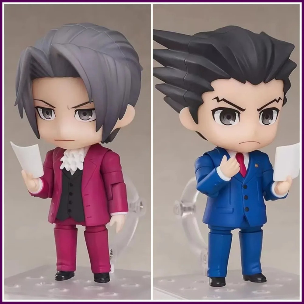 10cm Phoenix Wright Ace Attorney Miles Edgeworth 1761 1762 Anime Figurine Action