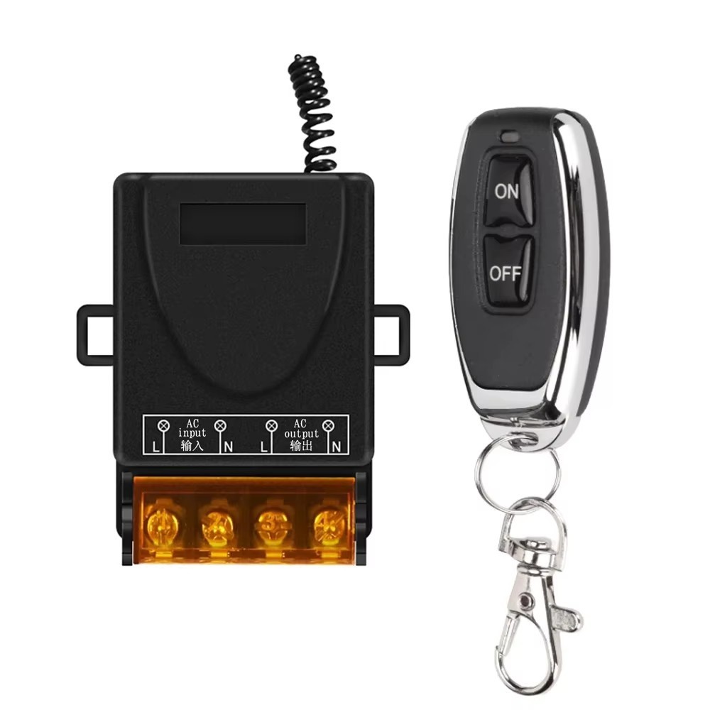 AC 90-220V 30A RF Relay Wireless Remote Control Switch + 433MHz Remote