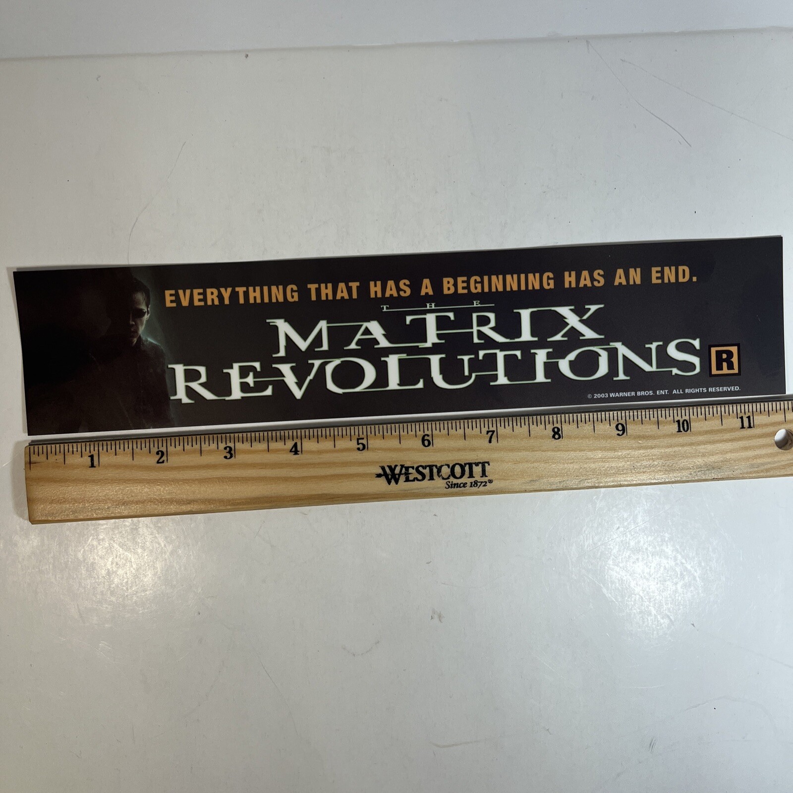 The Matrix Revolutions Movie Theater Mylar Banner 11.5 x 2.25 Inches 2003