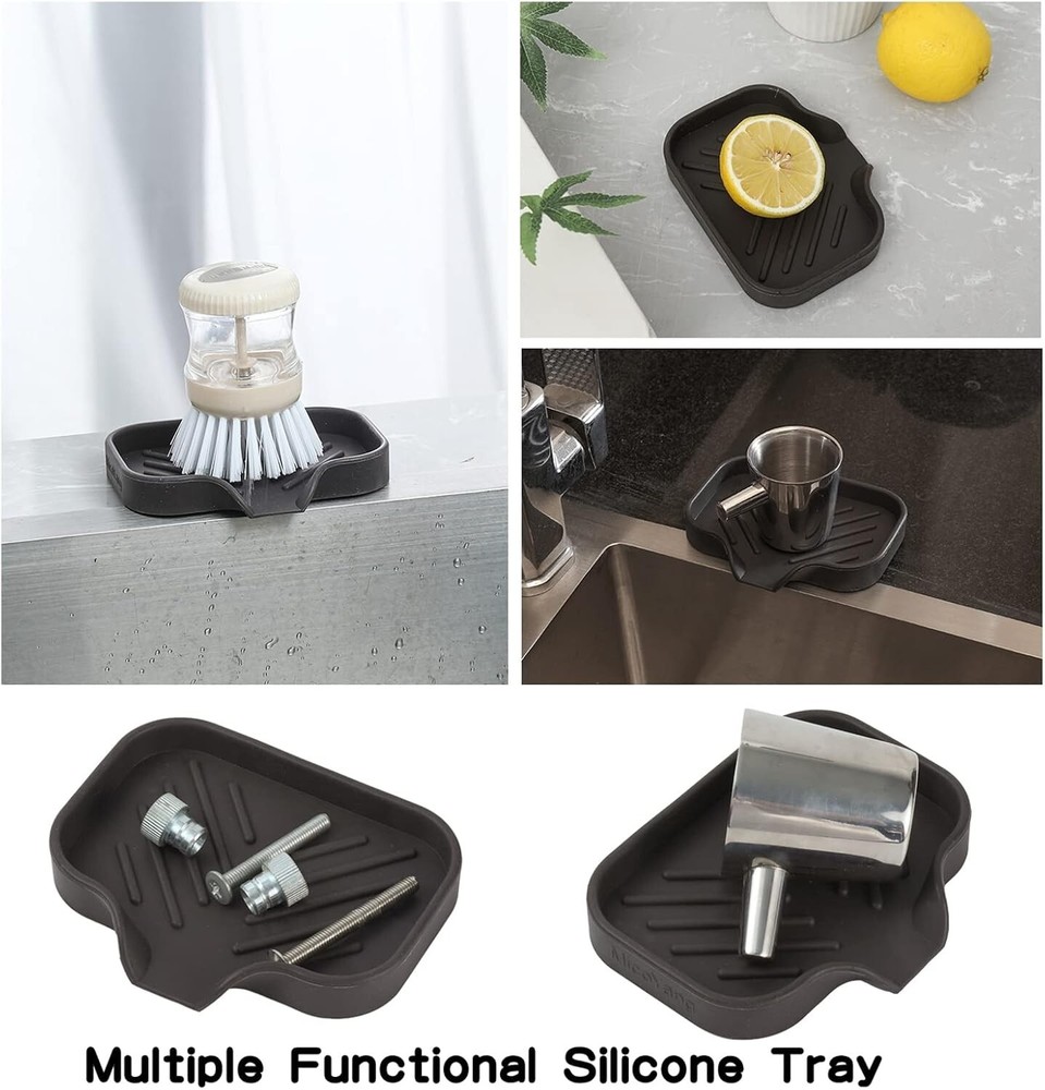 Compact Rectangular Soap Holder with Drain Spout - Hygienic Storage Solution