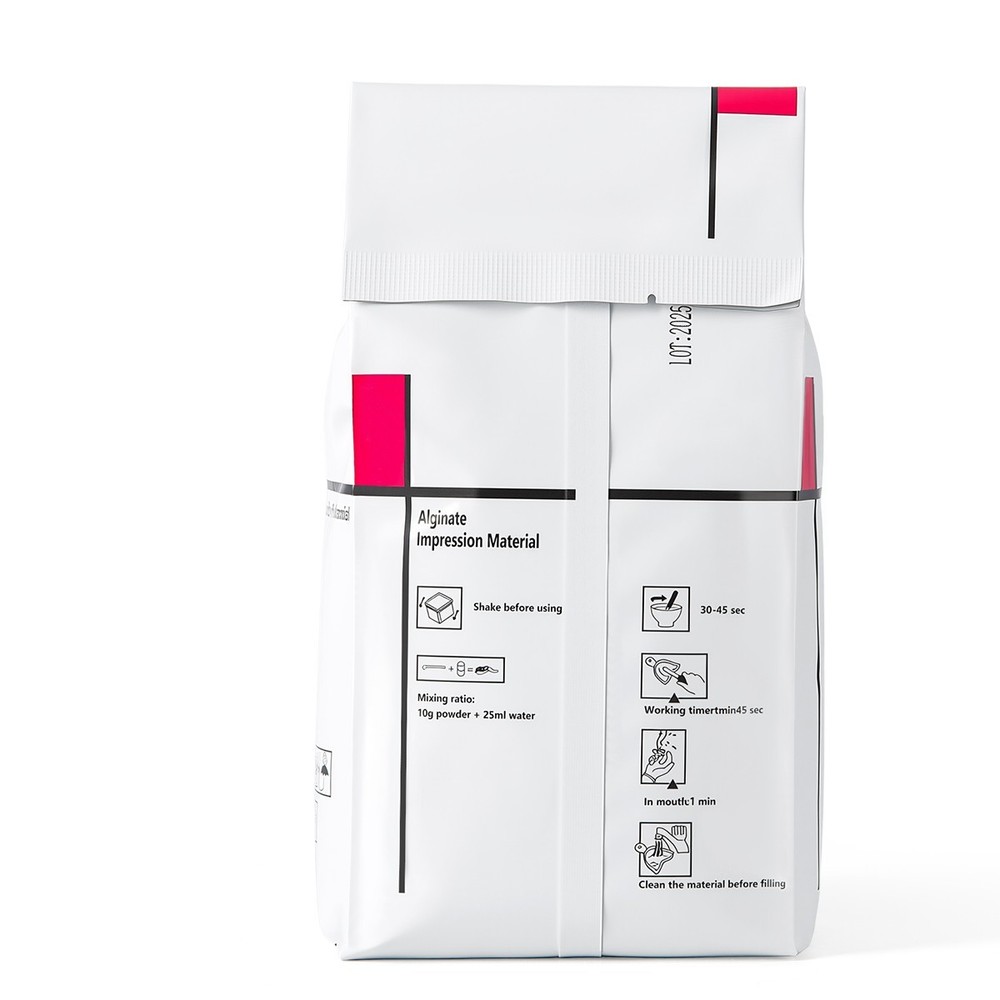 Dental Chromatic Alginate Impression Material for Removable Dentures