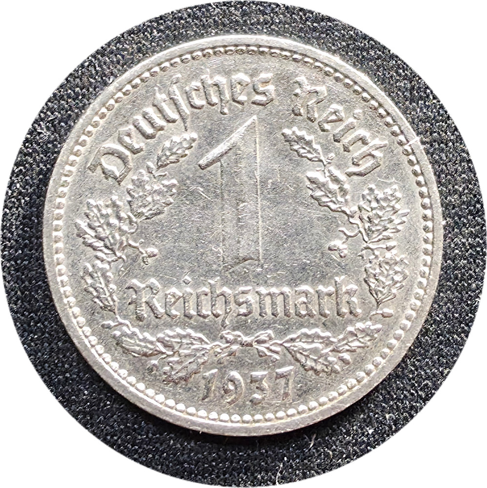 Germany 1 Mark 1937 F