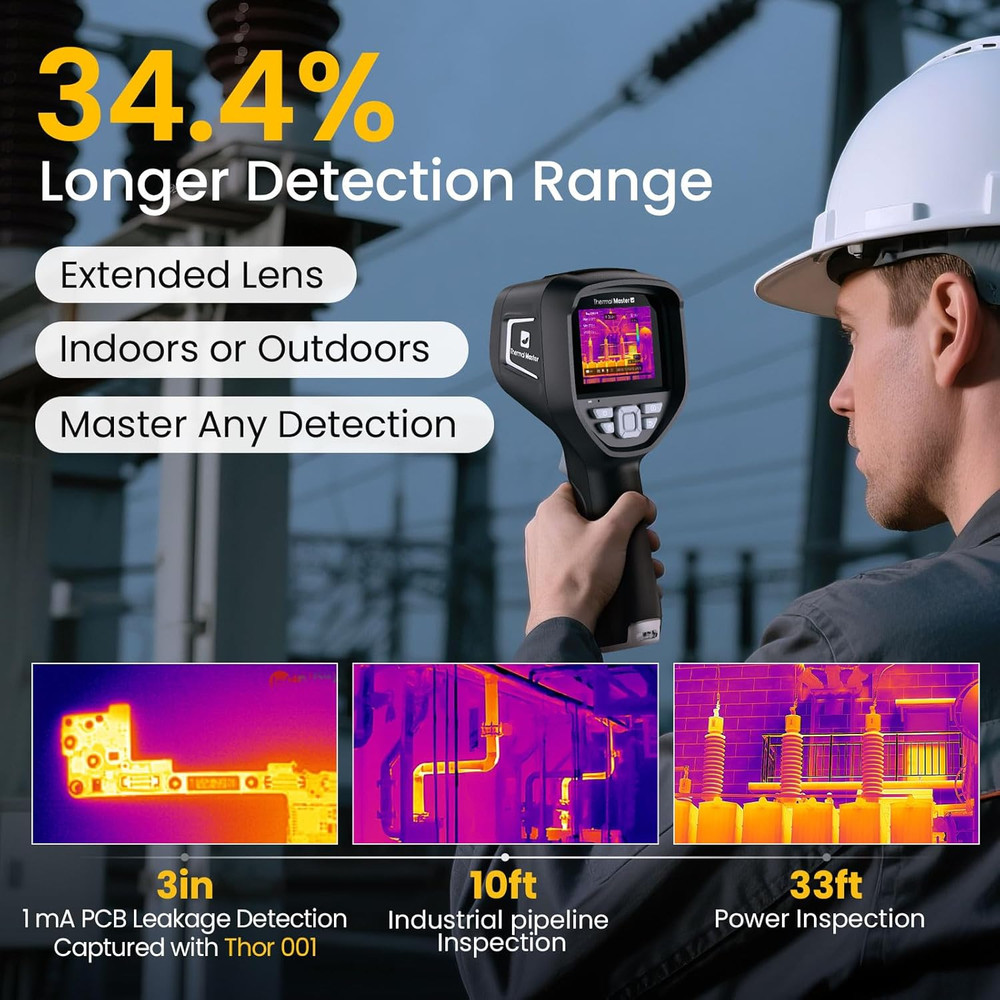 2MP High-Resolution Handheld Thermal Camera with Laser Features