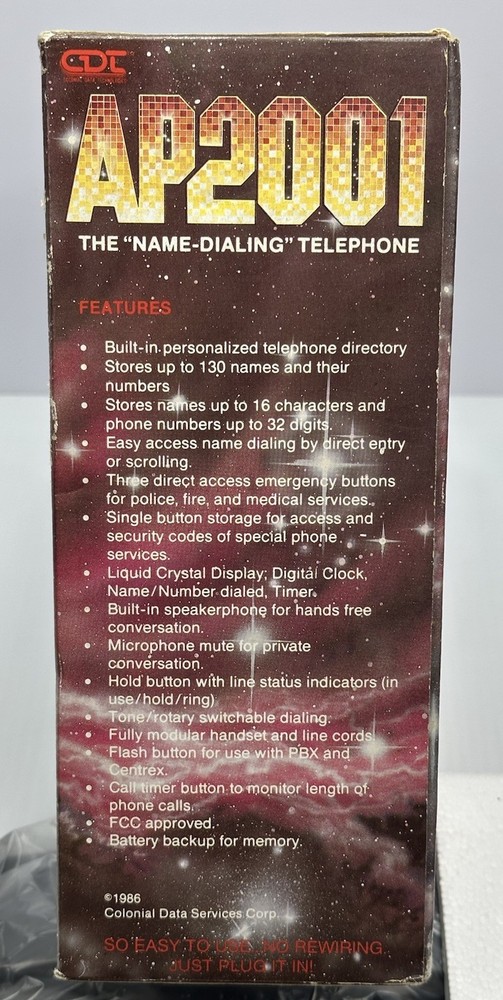 VTG CDT AP20021 Name Dialing Telephone Alphanumeric Computerized Office Phone