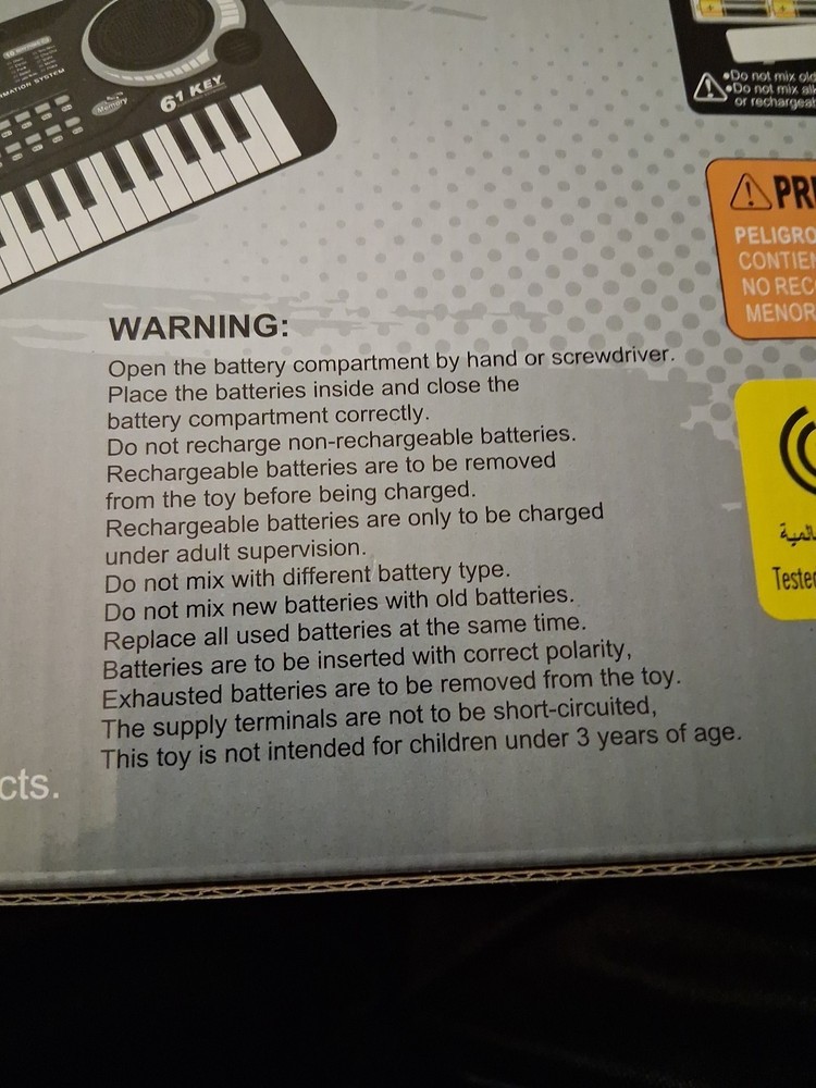 61 Key Electronic Keyboard