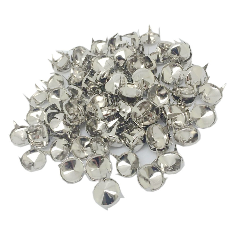 100 * Round Cone Rivet Studs DIY Leather Craft 12mm