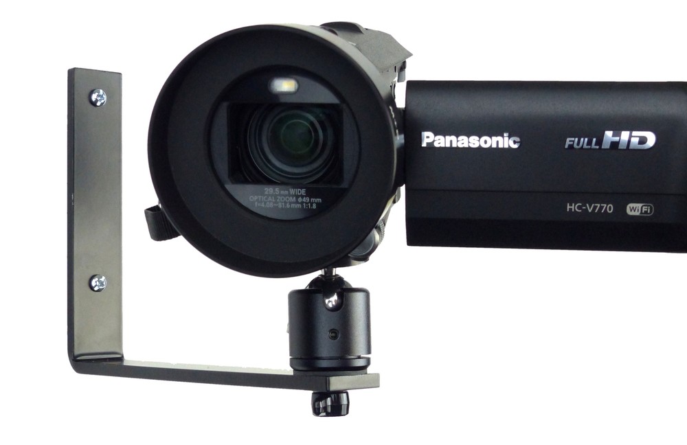 Small Camera Wall Mount with Mini-Ball Head and anchors