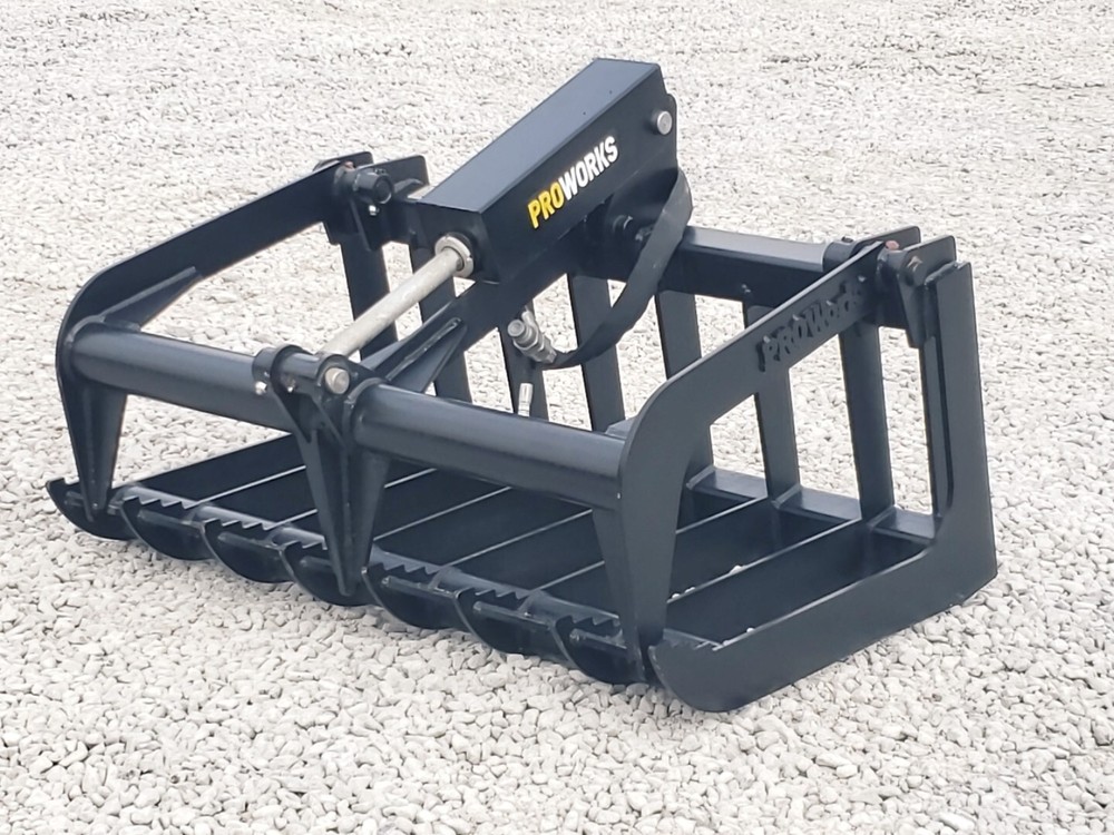 42" Heavy Duty Root Grapple Bucket Attachment Fits Mini Skid Steer Bobcat MT