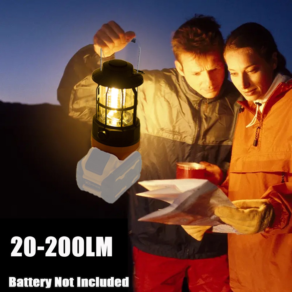 LED Work Light Lantern Suitable For Dewalt 18V 20V Li-ion Camping Hanging Light