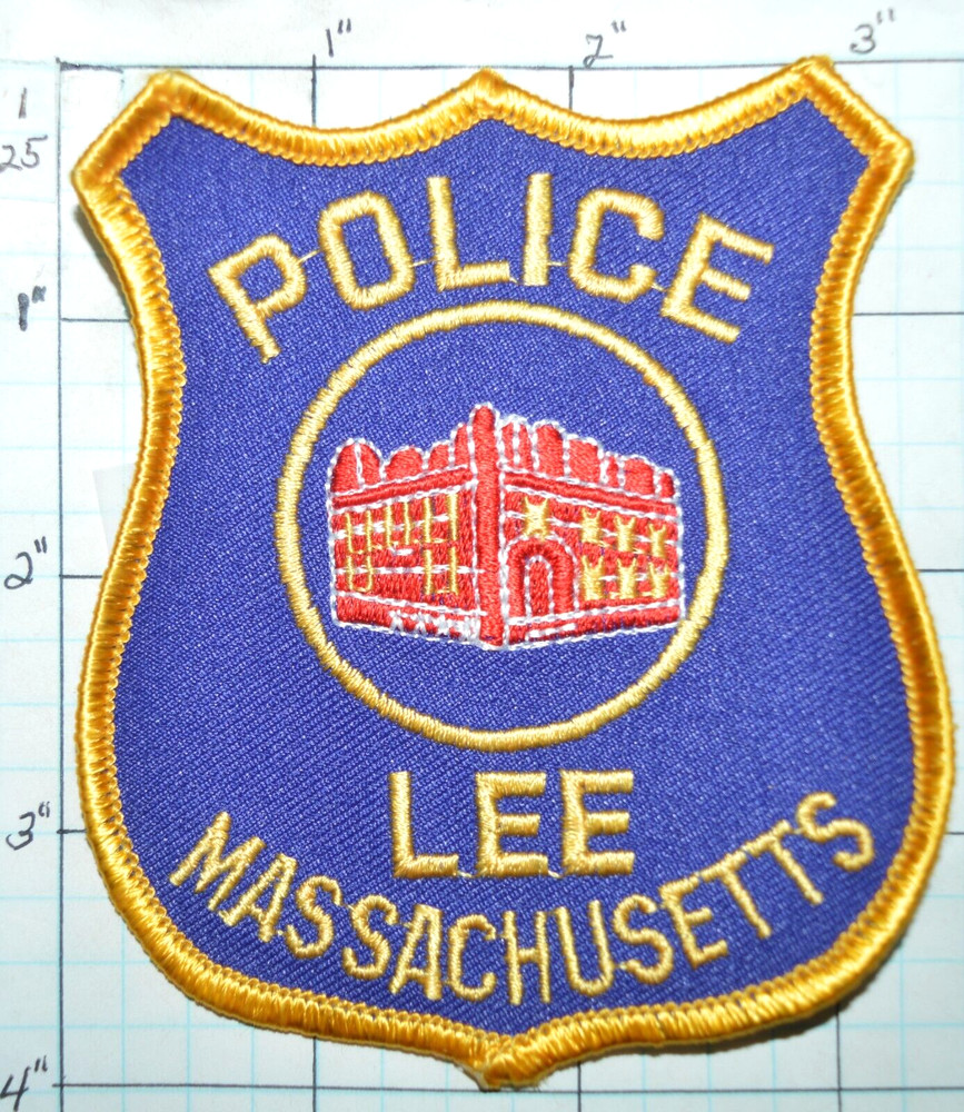 MASSACHUSETTS, LEE POLICE DEPT WEB BACK PATCH