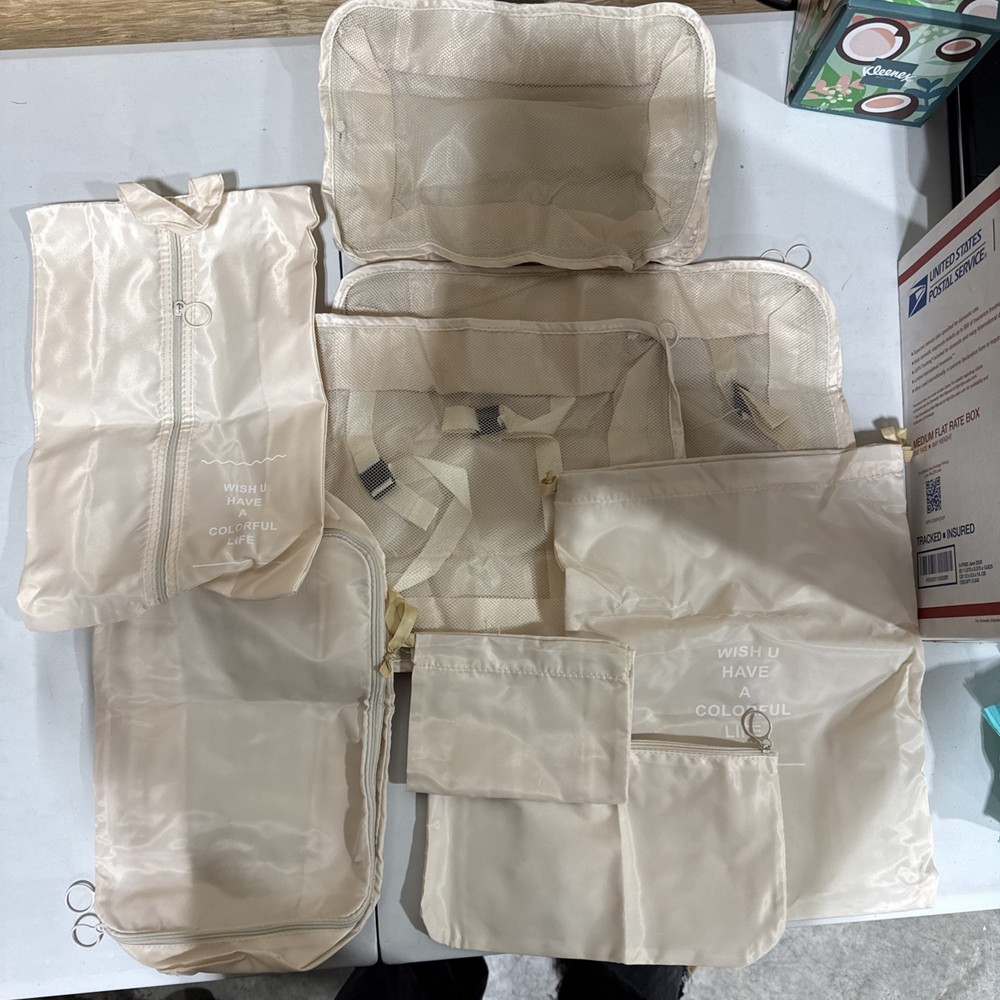 8 Piece Travel Bag Organizer